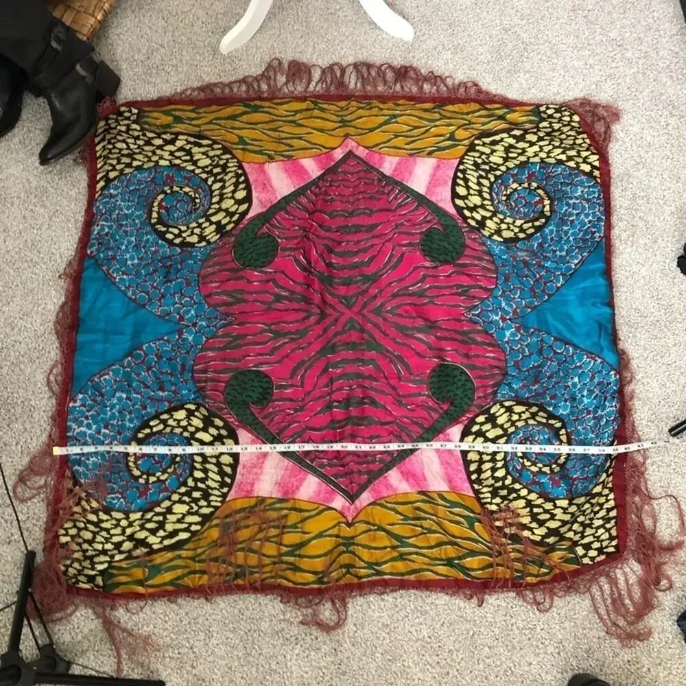 Vintage Lady Lord silk square scarf